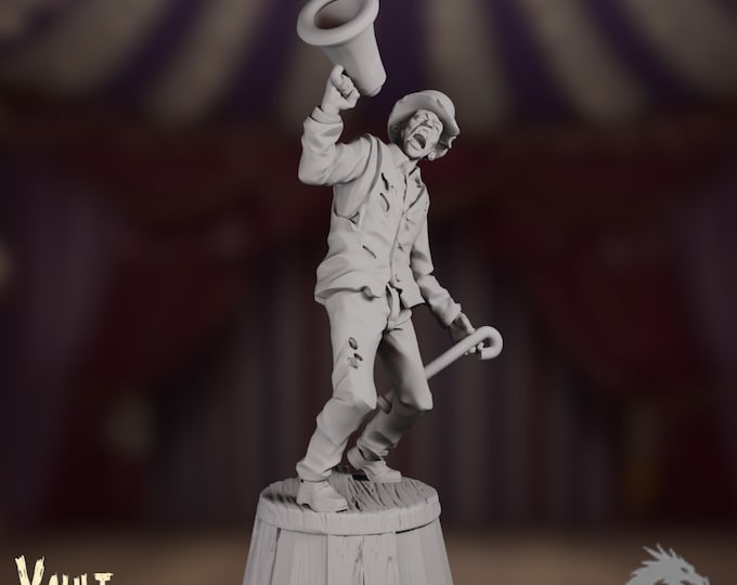 The Showman Mini | Carnival Barker Survivor Miniature | Apocalyptic Entertainer | by VaultZ