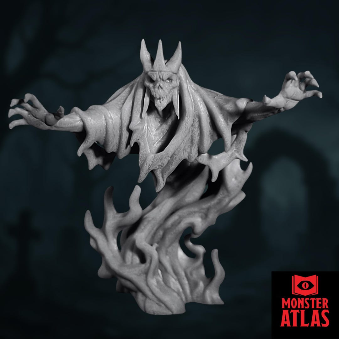 Haunted Wraith Mini | Spectral Floating Undead Spirit for Fantasy Rpgs ...