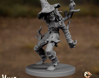Scarecrow Zombie Mini | Undead Farm Horror Miniature | Cursed Field Monster | VaultZ
