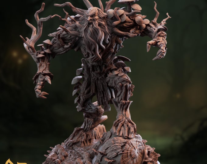 Treant Monster Miniature | Huge Forest Guardian Model | 32mm Scale | By DM Stash