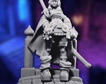 Female Oni  Mini w/ NSFW options | Oni Fighter  Miniature | By Gaz Mini's