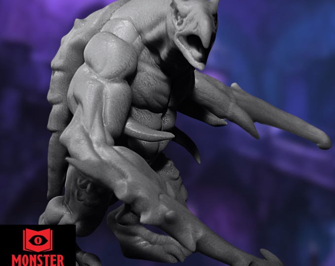 Clawed Behemoth Miniature | Underdark Talon-Limbed Horror for TTRPGs | by Monster Atlas