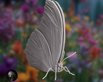 Realistic Butterfly | Paintable Resin Insect Figure | Nature Art Display | By Animal Den Miniatures