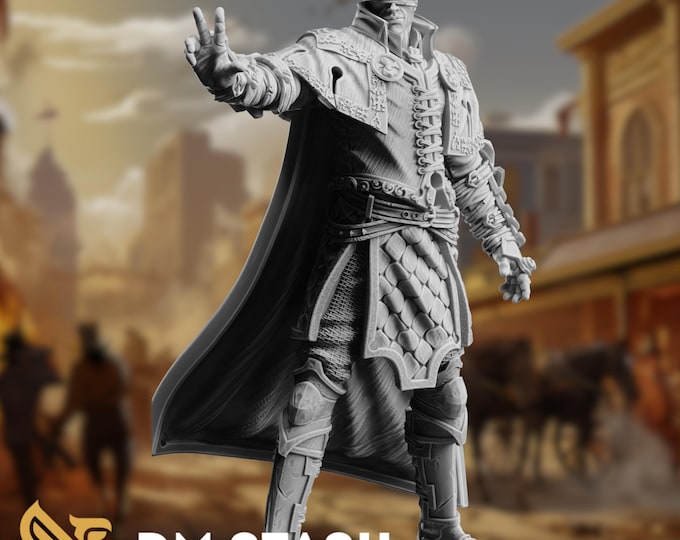 Sightless Divination Wizard Mini | Blind War Mage Miniature | By DM Stash