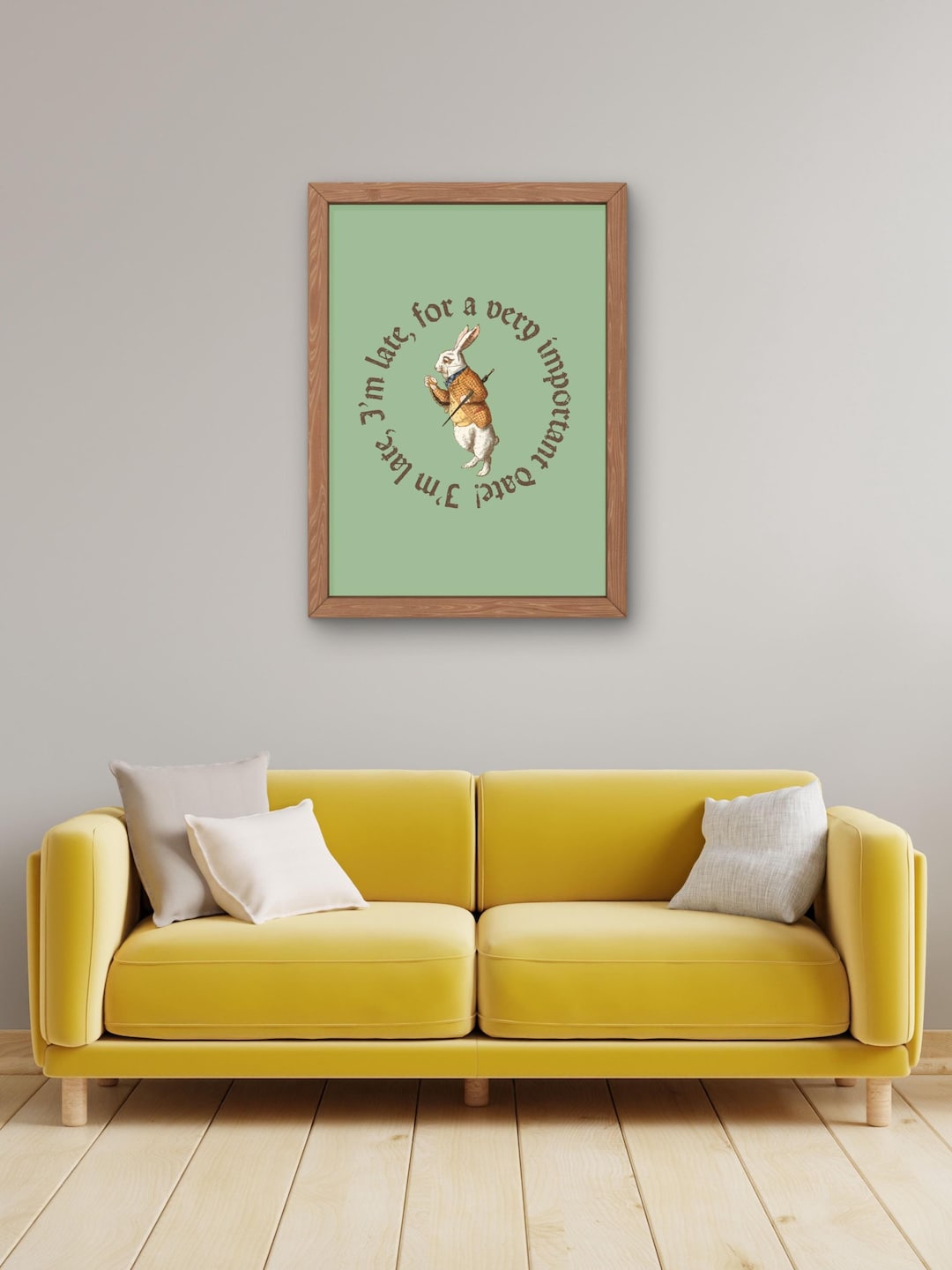 White Rabbit Downloadable Art Print, Alice in Wonderland Printable Wall ...