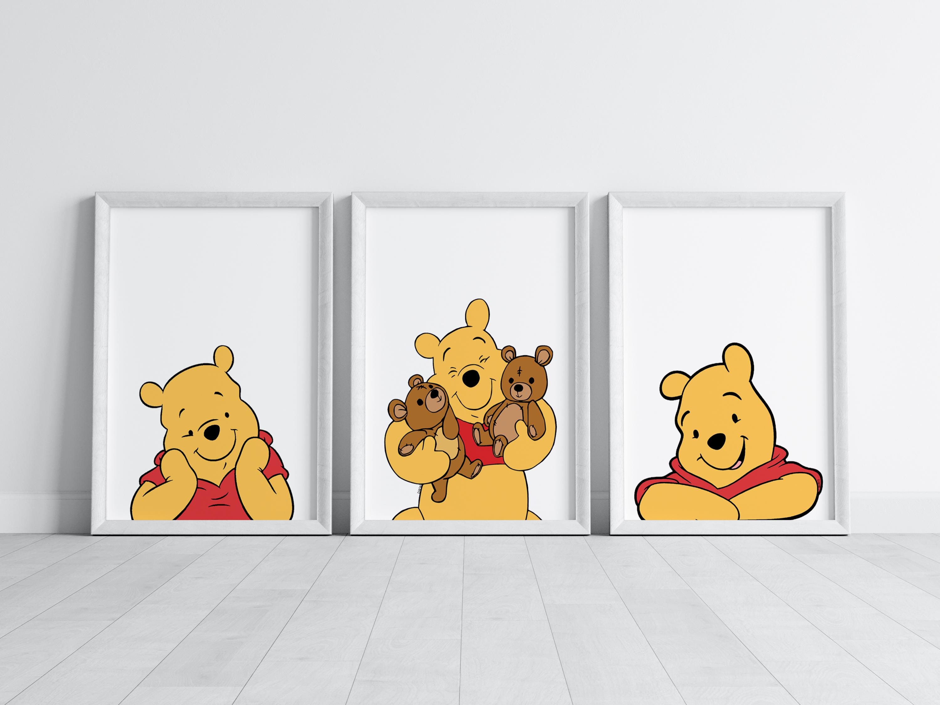Set of 3 Classic Winnie the Pooh Wall Art Prints , Winnie the Pooh ...