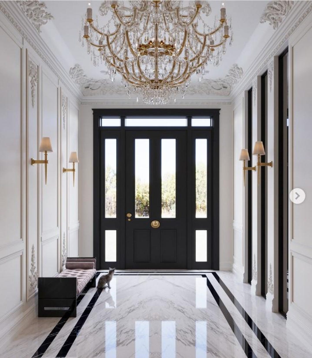 Entrance 3D Render Service | Entryway Interior Visualization ...