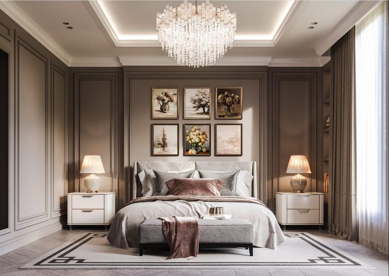 Custom Master Bedroom Design 3D Render | Interior Design Service, Home ...