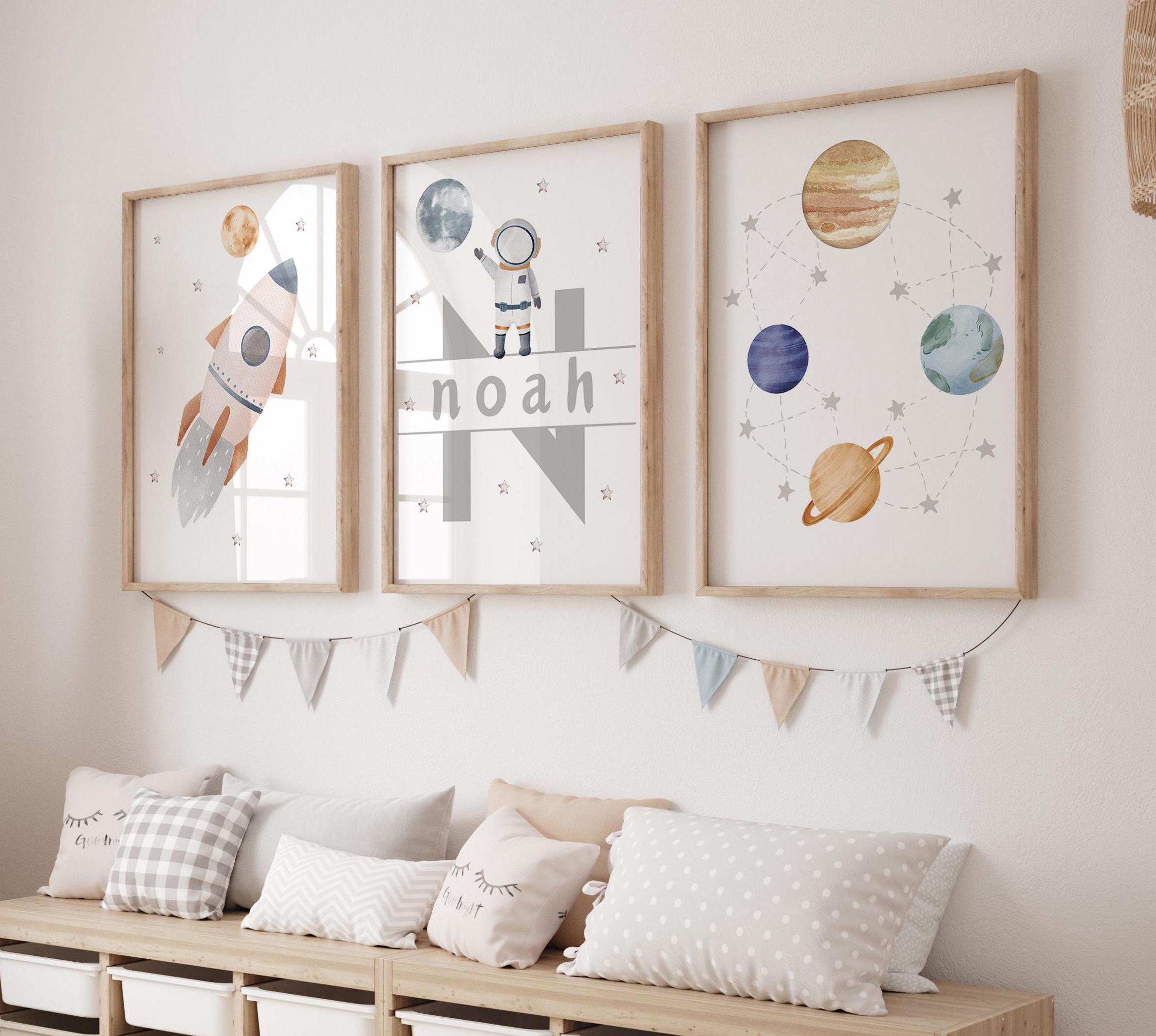Space Nursery Prints, Outer Space Printable Wall Art Set of 3 for ...