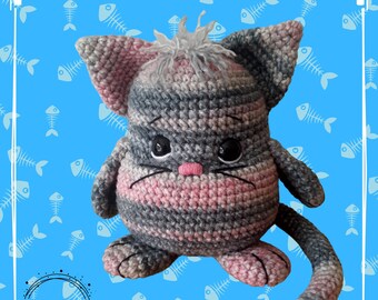 Amigurumi Easy Peasy Kitty - Crochet cat - PATTERN ONLY