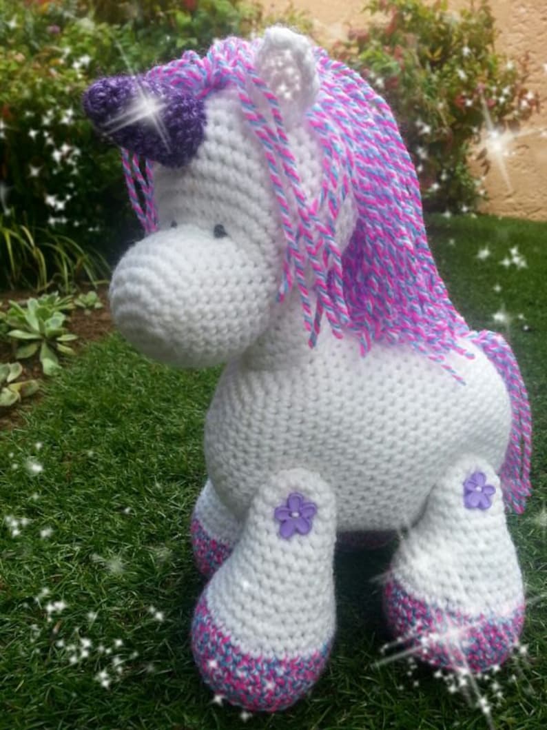 amigurumi crochet unicorn pattern only etsy
