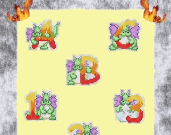 Dragon Alphabet - Quick and Easy Cross Stitch Pattern