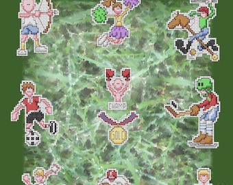 Cross Stitch Pattern - 101 Sporty Motifs