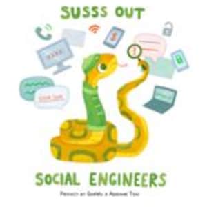 Susss Out Social Engineers Snake Poster 5 1/2 x 7in