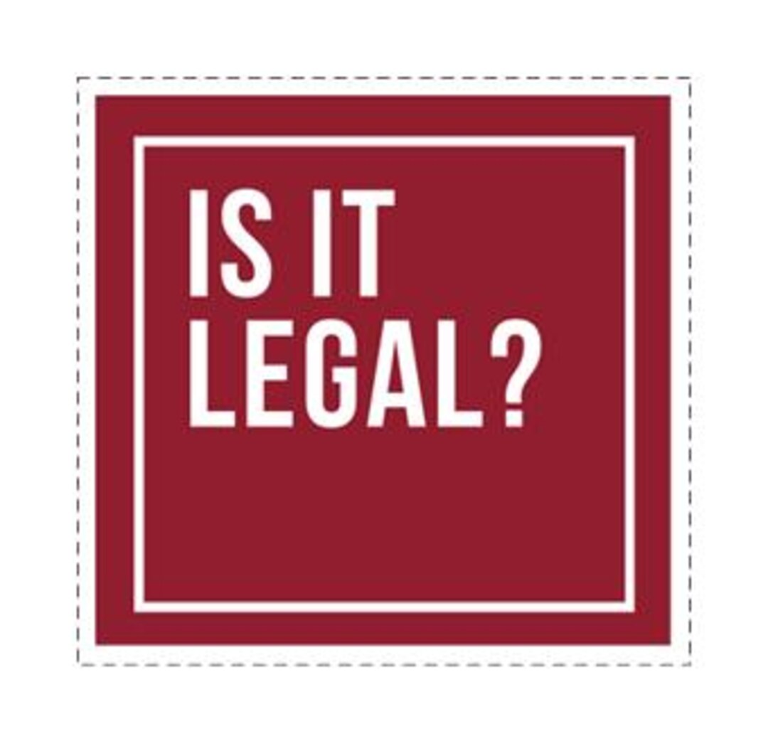 Is It Legal? Sticker 2x1.92