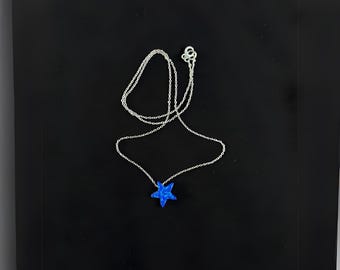 sterling silver star necklace  tiny star char, dainty delicate silver star necklace  star charm necklace Minimalist Star Pendant Necklace