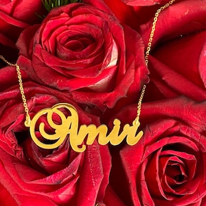 Dainty Name Necklace Gold Name Necklace Name Necklace Name Jewelry Personalized Jewelry Custom Necklace Mama Necklace