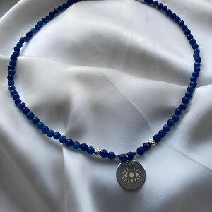 925 silver All Seeing Eye necklace,Eye of God necklace,religion jewelry,The Eye of Providence jewelry,meanfully jewelry