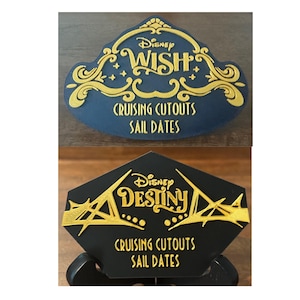 If you love the aft design on the Disney ships, this personalized 3D printed magnet would be perfect for your stateroom door!