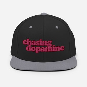 chasing dopamine Embroidered Snapback Hat image 3