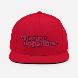 chasing dopamine Embroidered Snapback Hat image 5