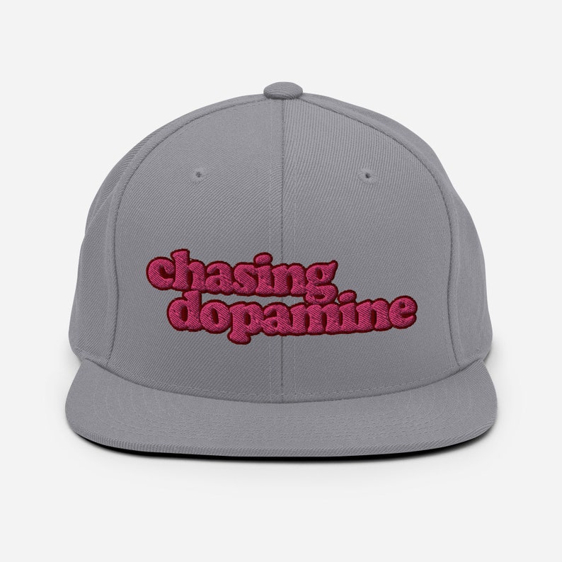 chasing dopamine Embroidered Snapback Hat image 7