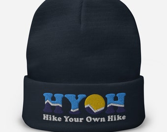 Hike your own hike (HYOH) -- Embroidered Beanie