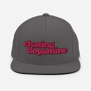 chasing dopamine Embroidered Snapback Hat image 6