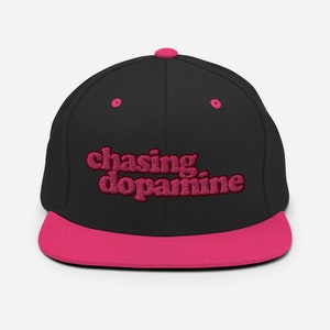 chasing dopamine Embroidered Snapback Hat image 2
