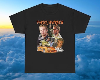 Camiseta homenaje a Paul Walker: camiseta gráfica vintage de Rápidos y Furiosos