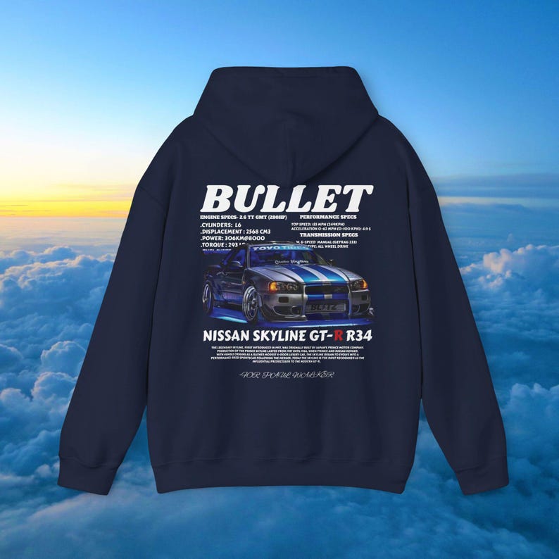 Fast and Furious, Fast and Furious Shirt, Nissan Gtr R34 Skyline, For Paul Walker, Paul Walker Shirt, Vintage Car Hoodie, Cars Hoodie, Cars. Navy