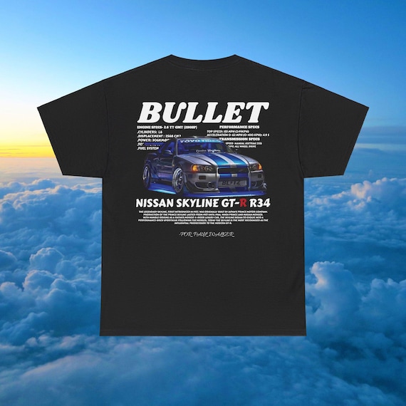 日産スカイラインGTR R34 Tシャツ MINIGTLBWK R34 GT-R ブラジル限定