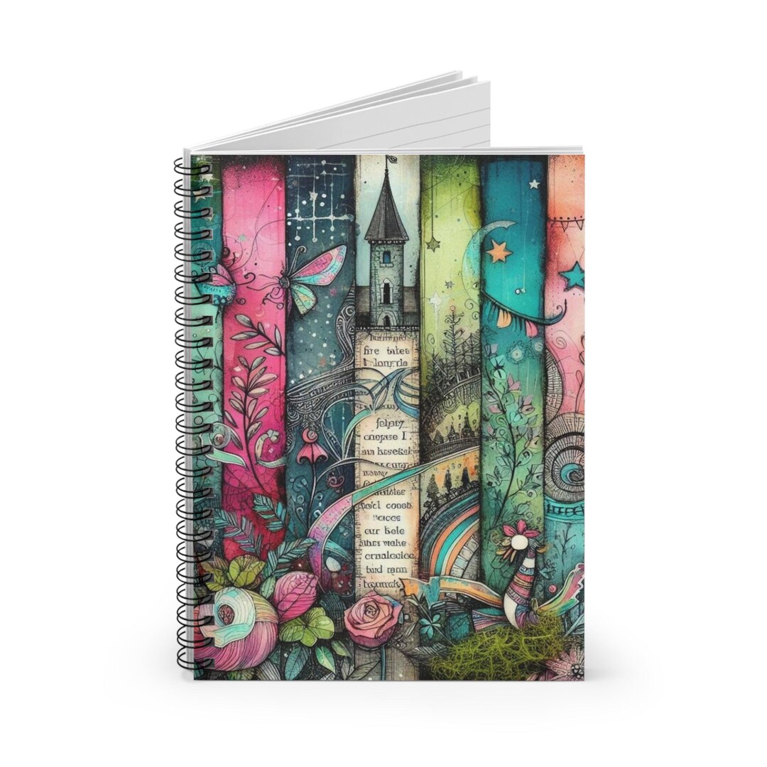 Fantasy Castle Whimsical World Spiral Notebook - Ruled Line, Journal ...