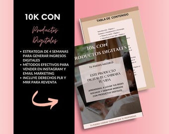 10K with Digital Products - Guide to Monetizing Networks | PLR, MRR, Editable, Digital Business, Passive Income