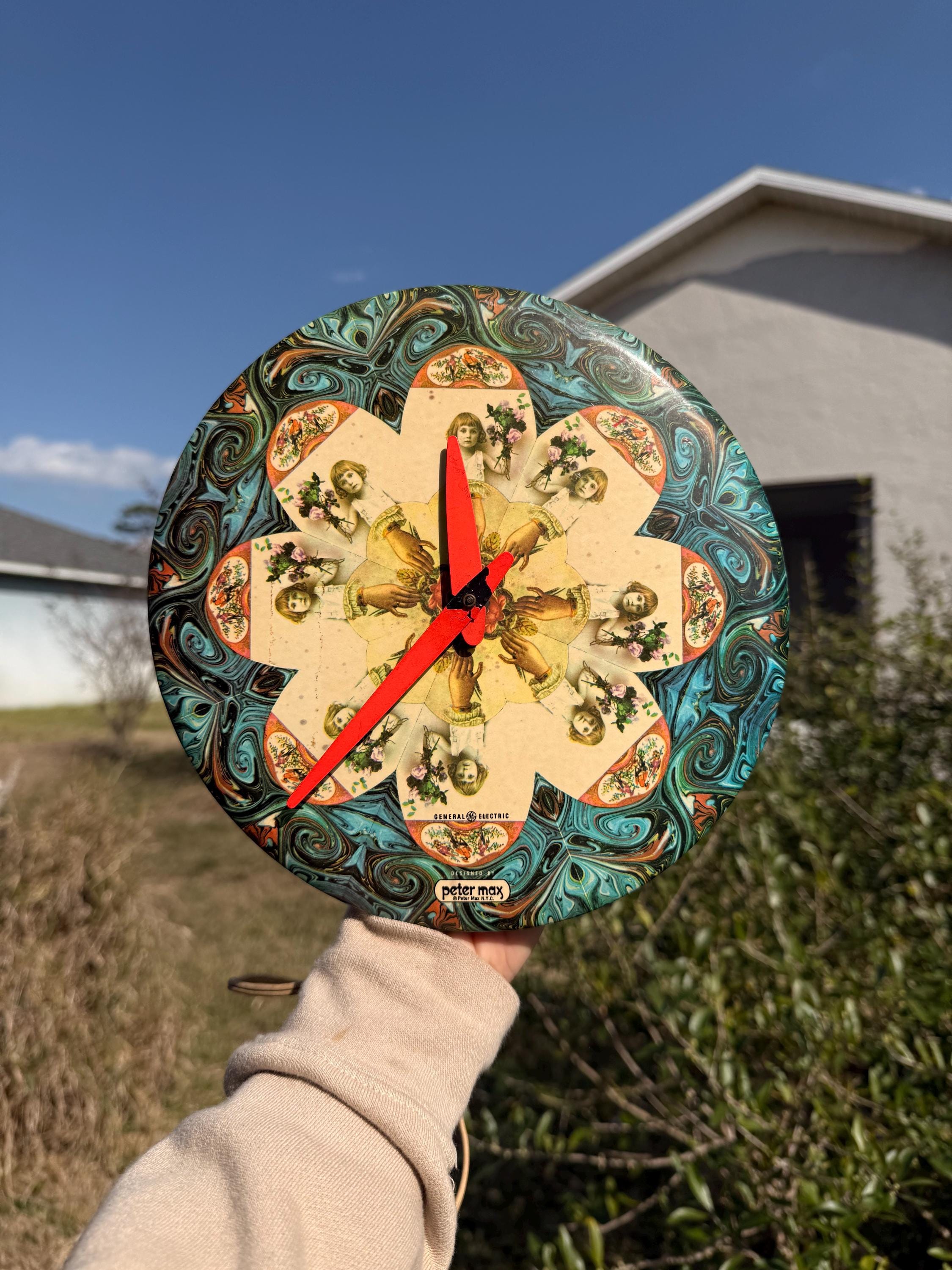 Peter Max Clock - Etsy