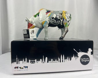 Cow Parade 2002 Cow Moo Flage #7254. Retired - Etsy