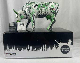 Cow-Moo-Flage Figure カウパレード cow parade Cow Parade 2002 Cow Moo Flage #7254. Retired - Etsy