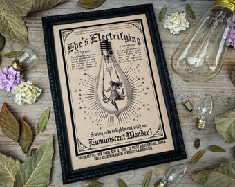 Vintage Advertisement Print - Ephemera Ads Victorian Home Decor - Antique 3D Illustration Wall Art - Oddity and Curiosity Gift Decor