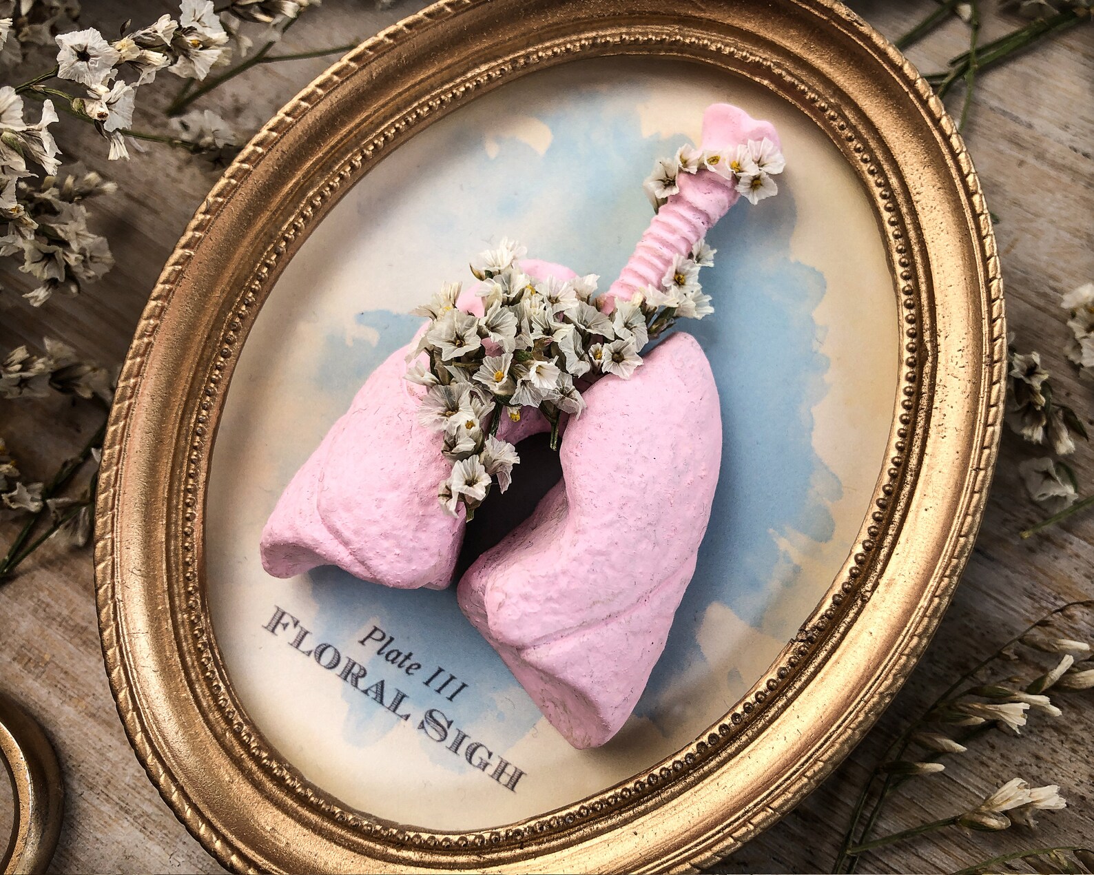 Anatomy Floral Lungs Lungs Lungs Art Flowery Lungs Artwork Etsy