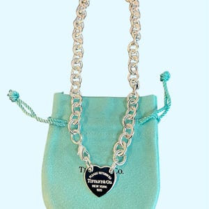 Return to Tiffany Heart Tag Choker Necklace Tiffany & Co