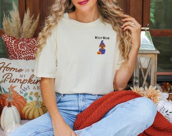 T-shirt Witchy Weenie, T-shirt teckel, T-shirt teckelheks, Halloween-T-shirt, Spooky Season-shirt, Shirt Doxie, Wiener Dog Halloween-shirt