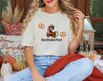 Camiseta de Dachtoberfest, camiseta de perro salchicha, camiseta de Oktoberfest, camiseta de perro salchicha, camiseta divertida de perro salchicha, regalo divertido para amantes de los perros, camiseta de festival alemán