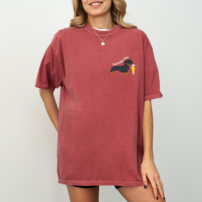 Camiseta de perro salchicha del Oktoberfest, camiseta del festival de la cerveza alemana, Dachtoberfest, camiseta divertida de perro salchicha, camiseta de salchicha, camiseta de cerveza, camiseta de doxie imagen 7
