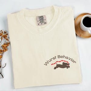Wurst Behavior Dachshund Oktoberfest T-Shirt, Funny Sausage Dog Tee, German Beer Festival Top, Oktoberfest Apparel, Funny Dachshund Shirt