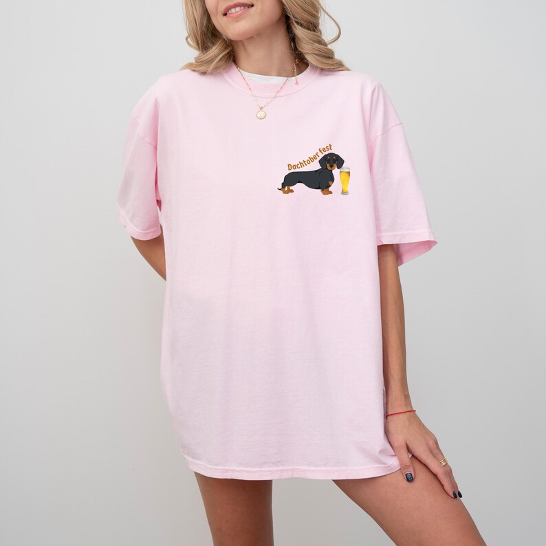Camiseta de perro salchicha del Oktoberfest, camiseta del festival de la cerveza alemana, Dachtoberfest, camiseta divertida de perro salchicha, camiseta de salchicha, camiseta de cerveza, camiseta de doxie imagen 2