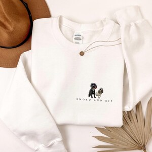 Custom Dog Sweatshirt, Pet Lover Gift, Personalized Dog Apparel, Dog Mom Sweatshirt, Custom Pet Crewneck, Personalized Dog Crewneck