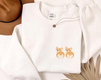 Corgi Butt Sweatshirt, Funny Corgi Sweatshirt, Corgi Sweater, Corgi Crewneck, Corgi Mom, Corgi Dad, Funny Dog Sweatshirt, Dog Lover Crewneck