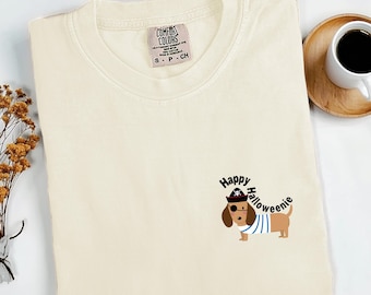 Dackel T-Shirt, Dackel Shirt, Dackel T-Shirt, Lustiges Dackel Shirt, Halloween Hunde Shirt