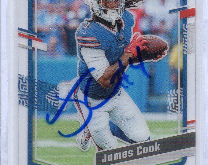 Signed James Cook Card Buffalo Bills - Etsy