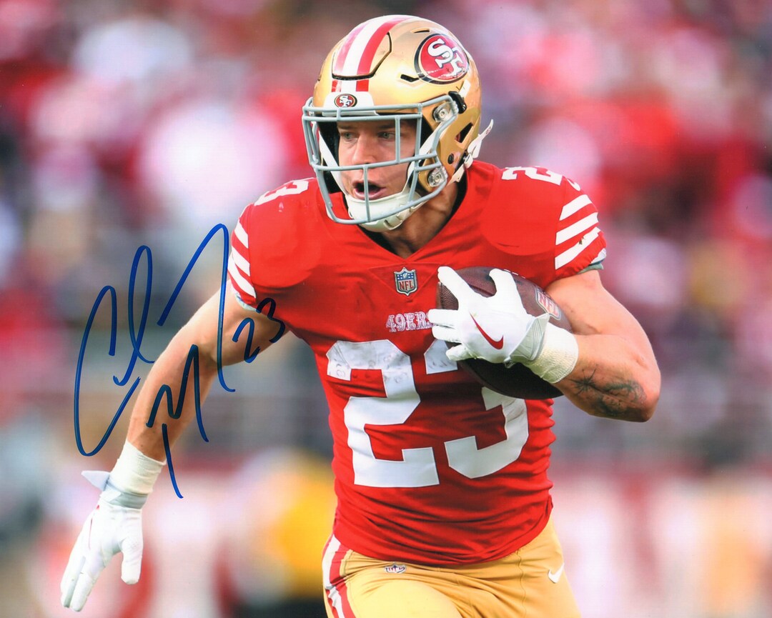 Signed Christian Mccaffrey 8 X 10 Photo Niners - Etsy